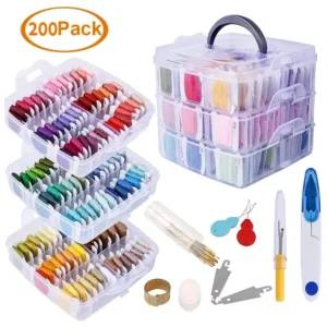 Embroidery Kit Floss Set with 150 Colors