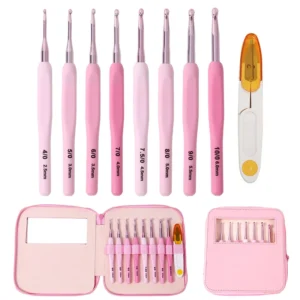 9pcs Crochet Hook Kit 2.5-6cm