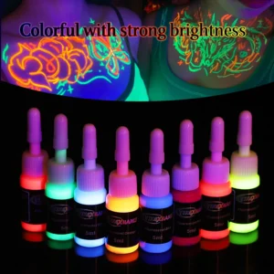 8 Color Fluorescent Tattoo Ink Kit