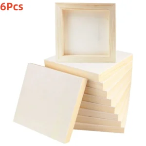 Square Wood Panels, 6x6"/15x15cm