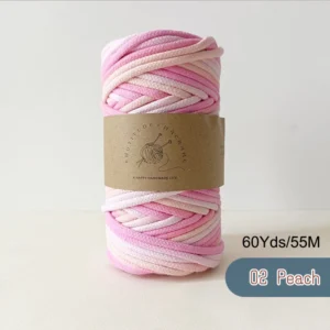 5mm Macrame Braided Premium Cotton Cord