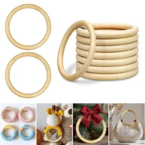 10pcs 4inch Unfinished Wooden Rings