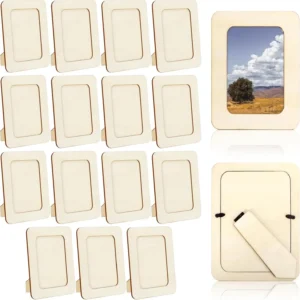 15/6pc Wood craft photo frames