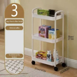 3-Tier Rolling Storage Cart